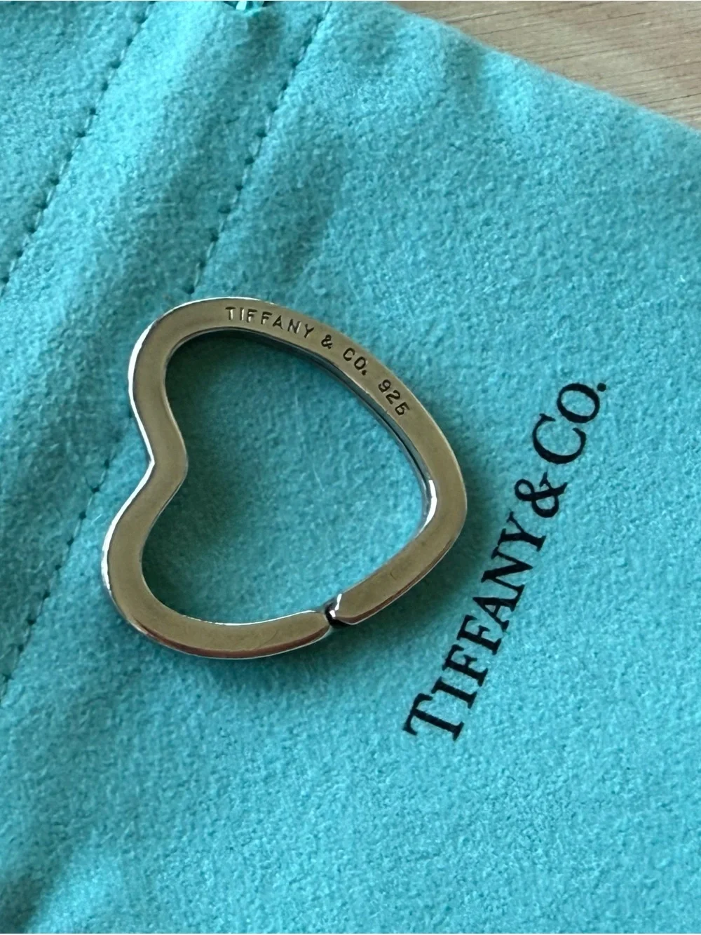 Tiffany & Co. Sterling Silver Heart Keyring